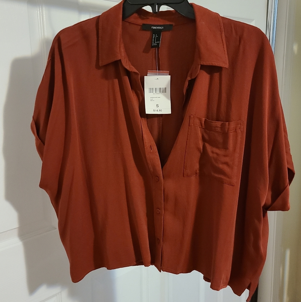 Forever 21 Woven Shirt - buttoned top